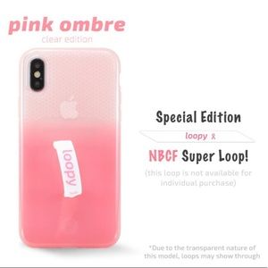 Loopy Original Case: Pink Ombré iPhone X/XS